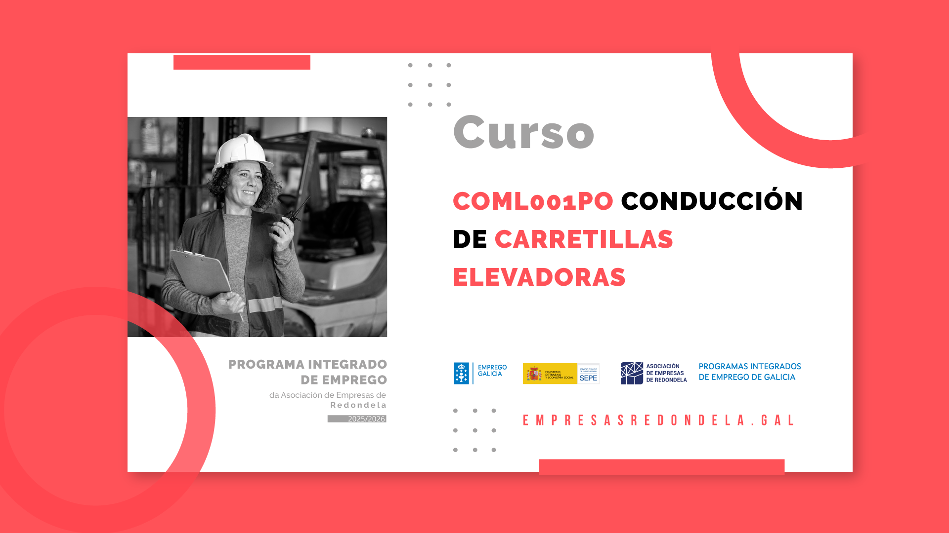 CONDUCCIÓN DE CARRETILLAS ELEVADORAS (COML001PO)