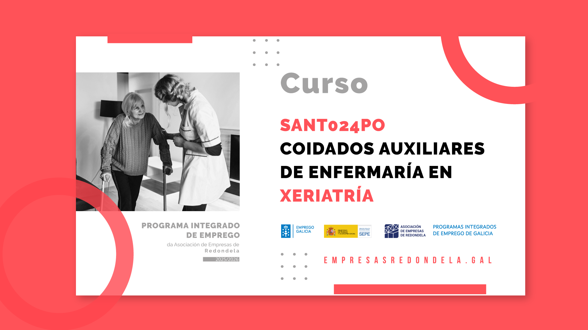 COIDADOS AUXILIARES DE ENFERARÍA EN XERIATRÍA (SANT024PO)
